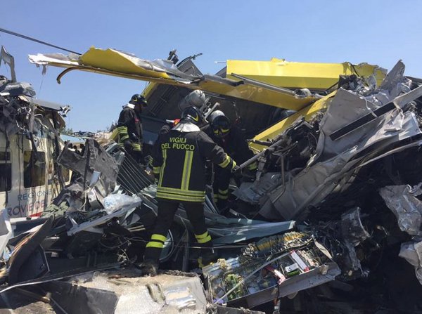 Tragedie feroviară în Italia