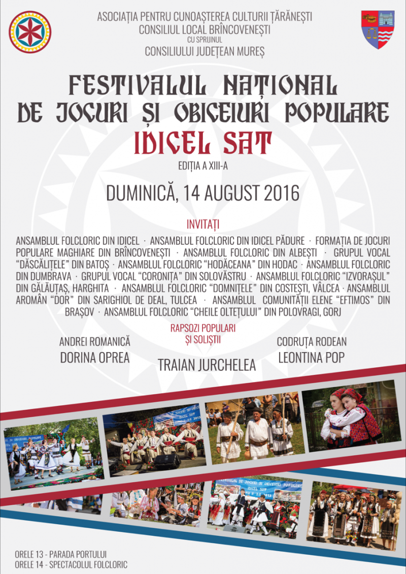 Festival Național de Jocuri și Obiceiuri Populare, la Idicel