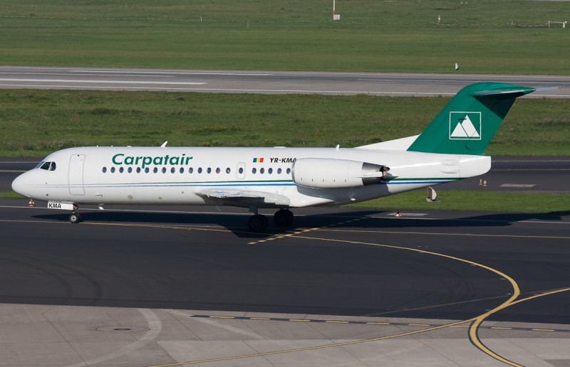 Un avion Carpatair a fost evacuat de urgenţă cu puţin timp înainte de decolare