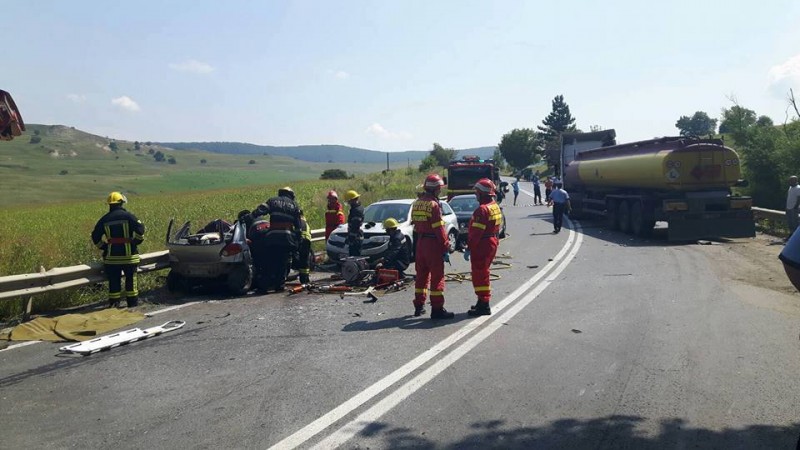 Accident cu doi morți și un rănit în judeţul Mureş