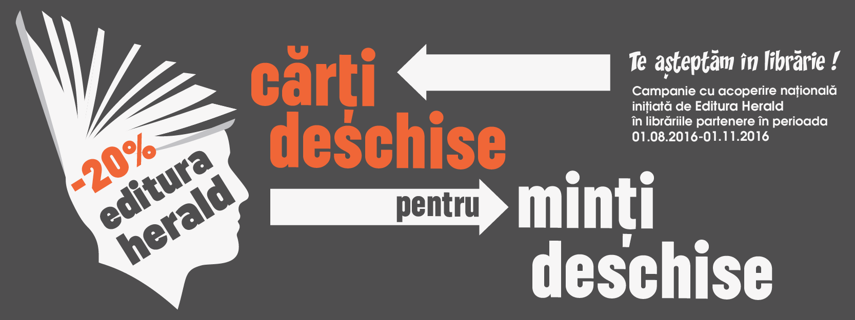 Cărți deschise pentru minți deschise! Te așteptăm în librărie!