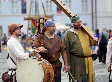 Compania Carros de Foc din Spania la Festivalul Medieval de la Sibiu