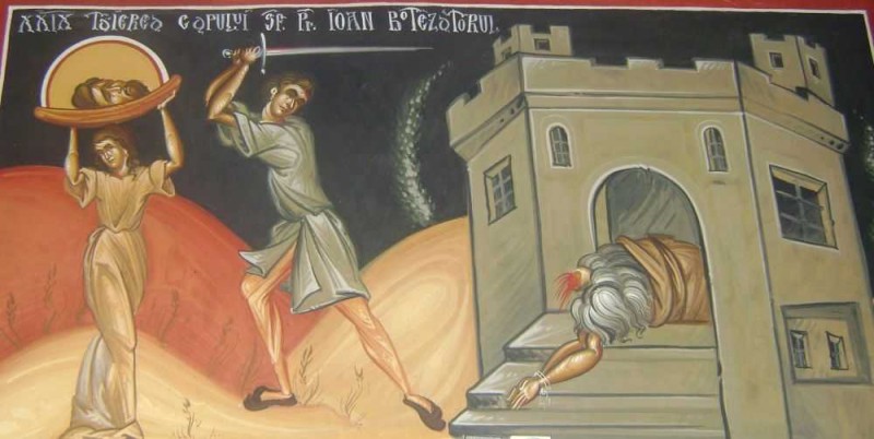 Azi este sărbătoarea Tăierii capului Sfântului Ioan Botezătorul