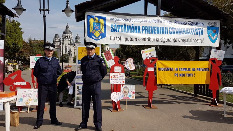 Prevenirea violenţei, tema centrală a campaniei IPJ Mureş