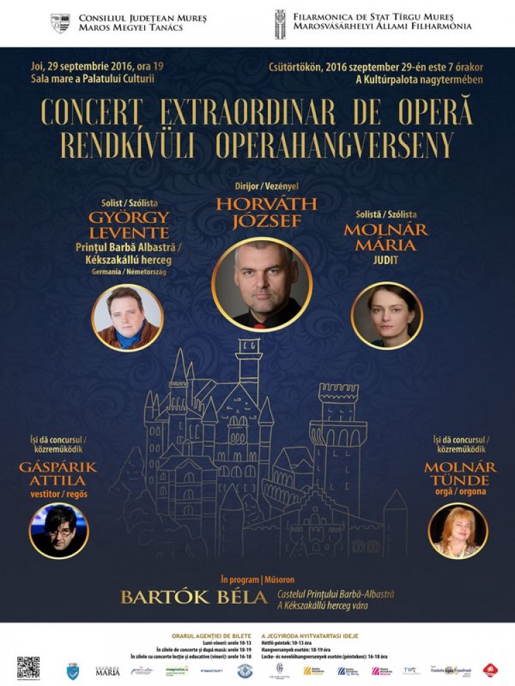“Castelul Prințului Barbă Albastră”, la Filarmonica Tg.Mureș