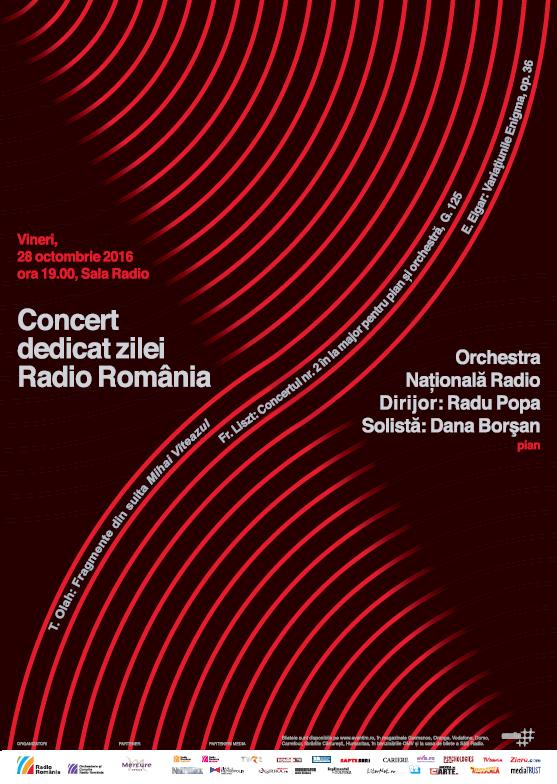 Concert dedicat zilei Radio România, cu Orchestra Naţională Radio Concert dedicat zilei Radio România, cu Orchestra Naţională Radio