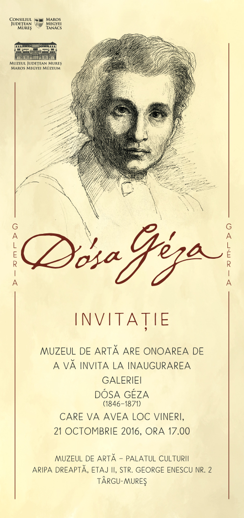 Muzeul Judeţean de Artă Mureş inaugurează GALERIA DÓSA GÉZA