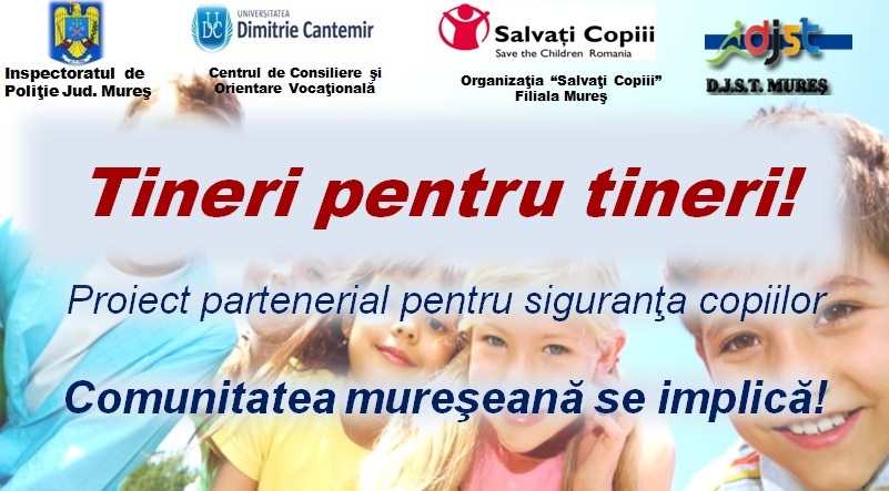 „Tineri pentru tineri”- proiect de prevenire a victimizării copiilor