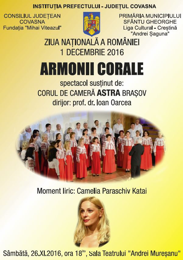 „ARMONII CORALE”, la Sfântu-Gheorghe