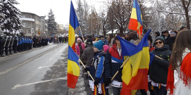 1.500 de persoane au participat, la Miercurea Ciuc, la sărbătorirea Zilei Naţionale