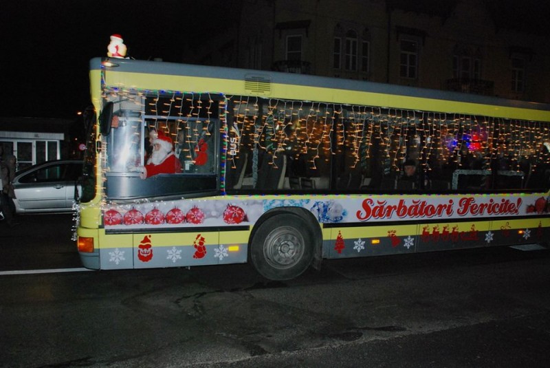 Autobuzul lui Moș Crăciun revine la Tîrgu-Mureș