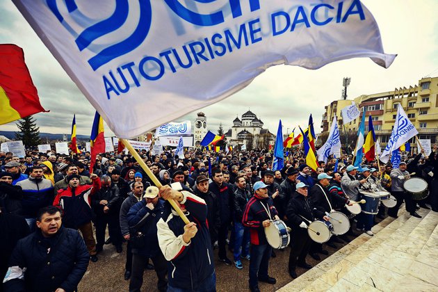 Proteste de amploare la Dacia Mioveni