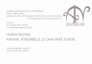 Invitatie Horea Pastina Tg Mures (verso)