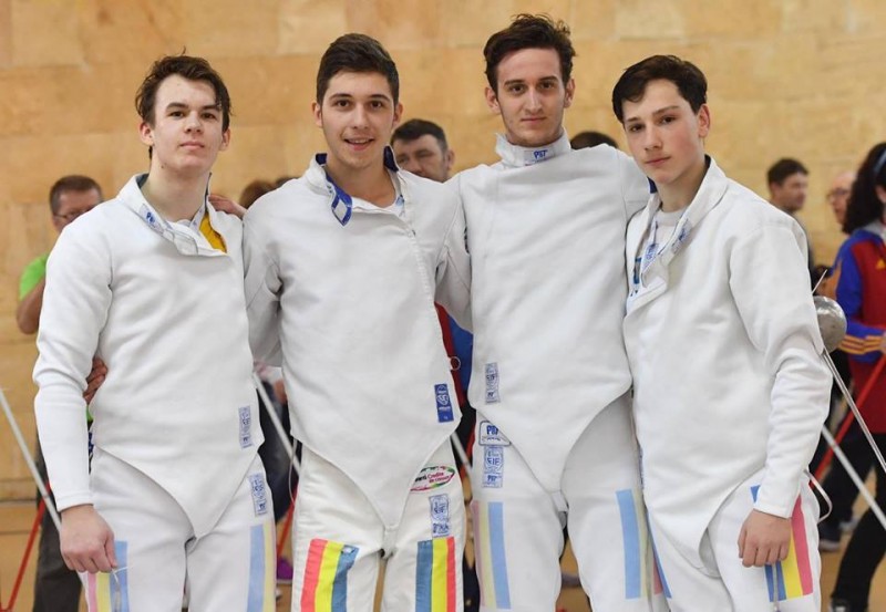 Spadasinii români, medaliați cu bronz la Europenele de cadeți