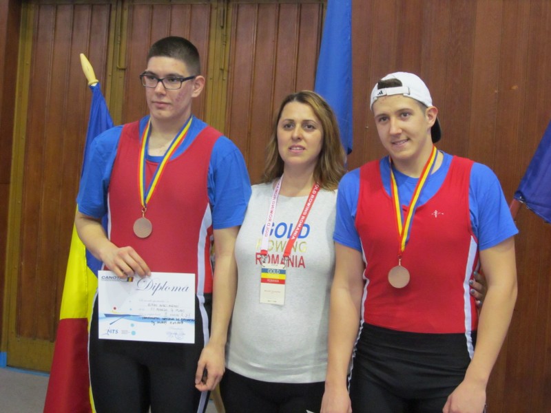 Canotorii mureșeni, trei medalii de bronz la Naționalele pe ergometru