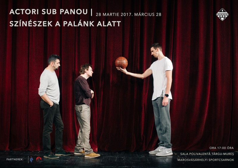 Actori sub panou, meciul de baschet de Ziua Mondială a Teatrului