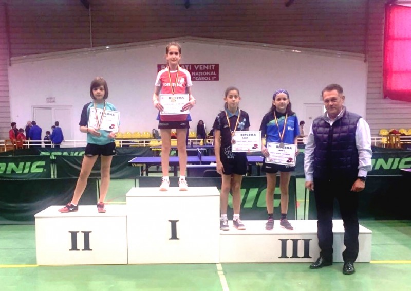 Junioarele mureșene, 4 medalii de aur la Naționalele de tenis de masă