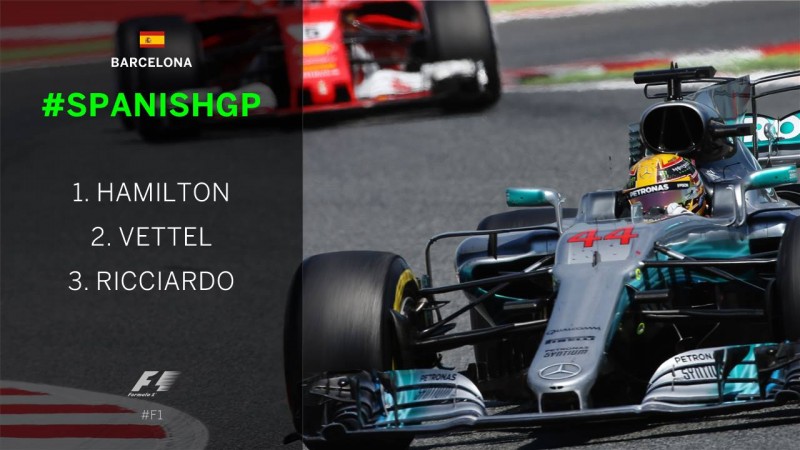 Lewis Hamilton, victorie la Barcelona