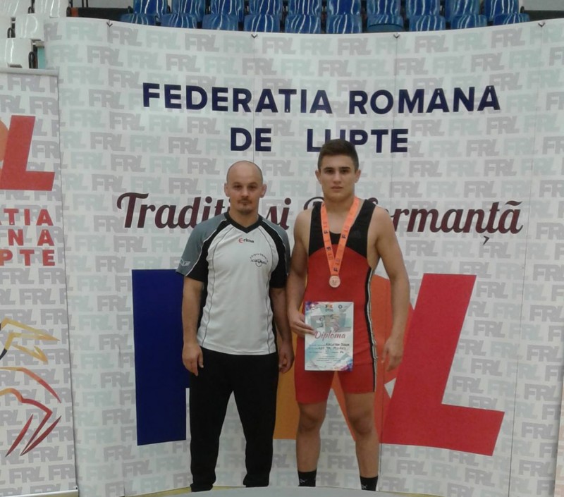 Luptătorul mureșean Tudor Racoțan, bronz la Cupa României