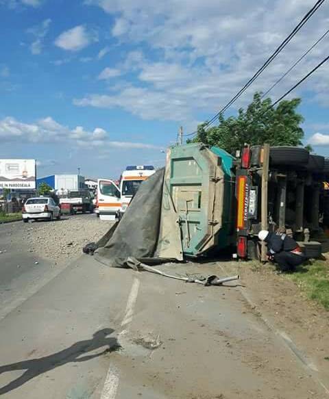 Circulație blocată în cartierul Libertății din Tg.Mureș, din cauza unui accident