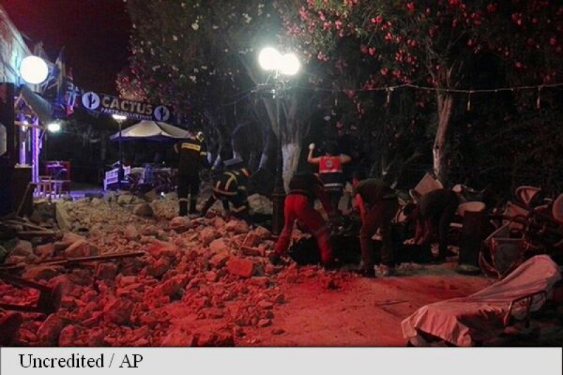 UPDATE: Cei doi turiști morți în cutremurul din Grecia sunt din Turcia și Suedia
