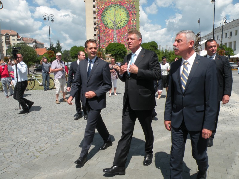 Preşedintele Klaus Iohannis a ajuns la Sfântu Gheorghe