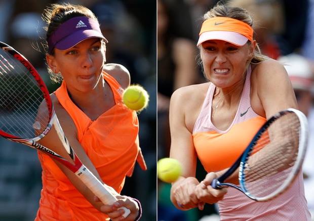 Meciul Halep – Sharapova, în noaptea de luni spre marți