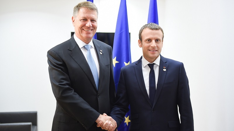 Emmanuel Macron şi-a început vizita la Bucureşti