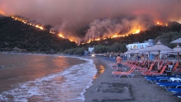 Incendii în insula greacă Zakynthos