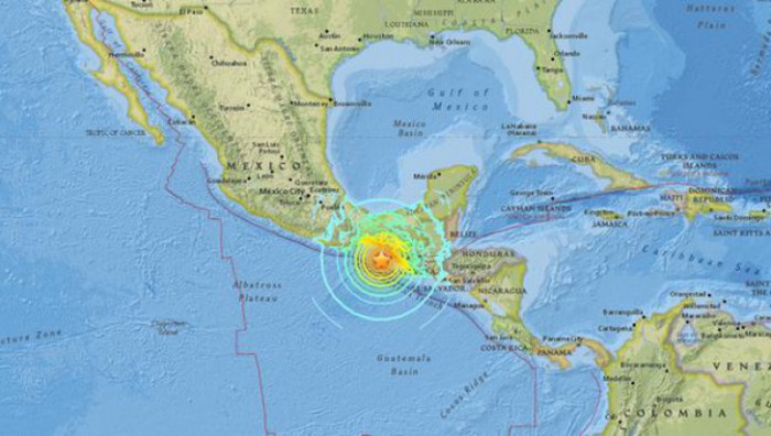 Un puternic seism, de magnitudine 8, s-a produs în Oceanul Pacific, în sudul coastelor Mexicului