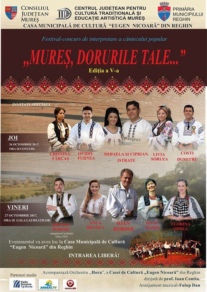 12 concurenți au trecut de preselecția Festivalului județean ”Mureș, dorurile tale…”