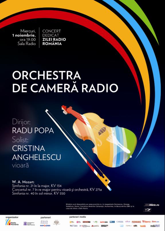 Concert de Ziua Radioului, cu Orchestra de Cameră Radio