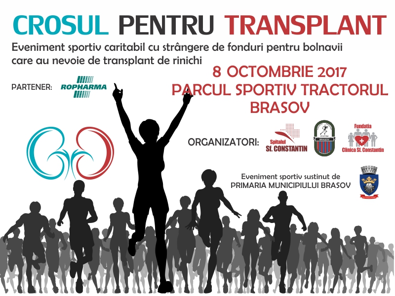 La Braşov se desfăşoară o competiţie sportivă caritabilă: ,,Crosul pentru transplant”