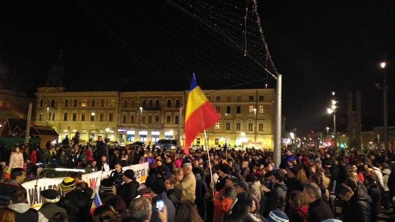Incidente la protestele din Bucureşti