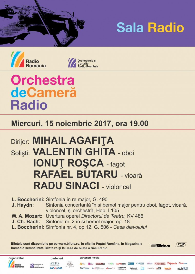 Mihail Agafiţa, la pupitrul Orchestrei de Cameră Radio Mihail Agafiţa, la pupitrul Orchestrei de Cameră Radio