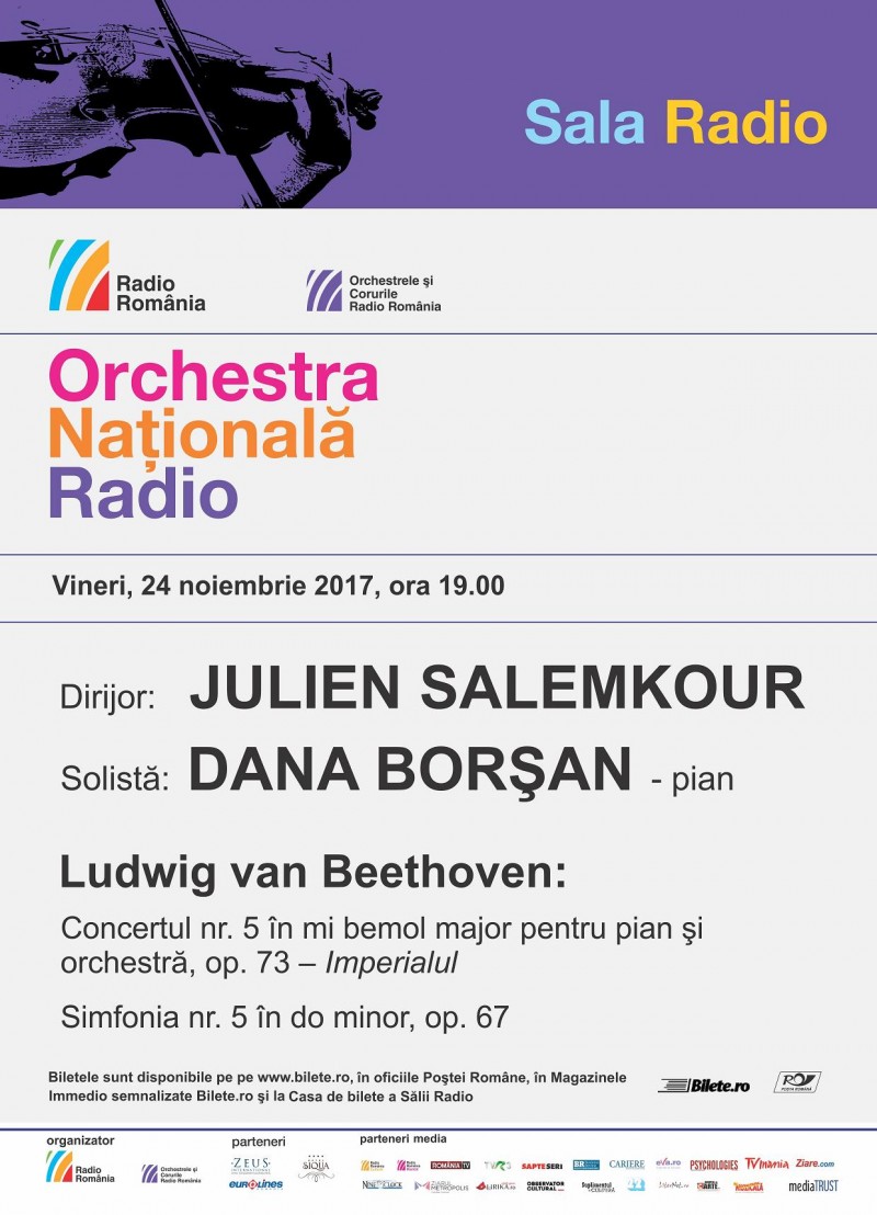 Imperialul de Beethoven, cu Orchestra Naţională Radio, la Sala Radio