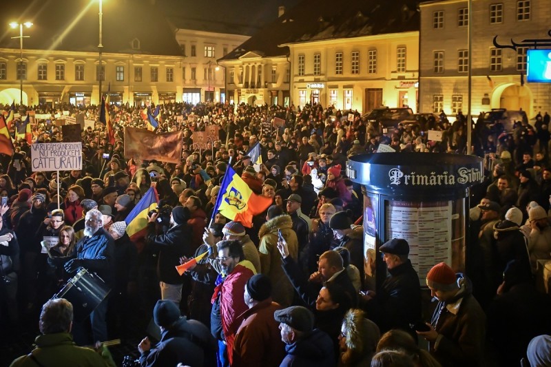 Mitinguri avizate în Sibiu