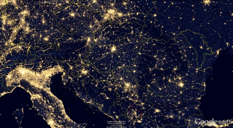 Terra este tot mai poluată de lumina artificială