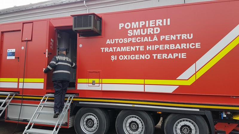 ISU ”Horea” Mureș, al doilea inspectorat din țară care primește o cameră hiperbară
