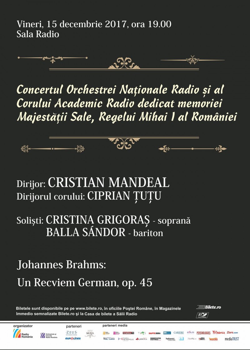 Concert în memoria Majestăţii Sale, Regele Mihai I al României Concert în memoria Majestăţii Sale, Regele Mihai I al României