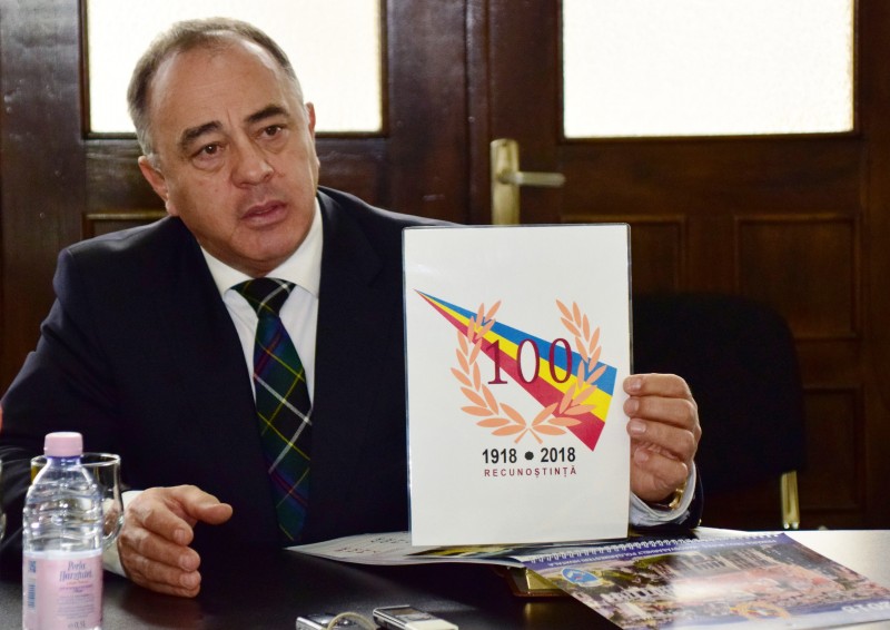 Primăria Tîrgu-Mureş a lansat un logo aniversar, dedicat centenarului Marii Uniri