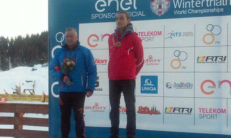 Harghiteanul Robert Tămârjan a câștigat medalia de aur la Campionatele Mondiale de Wintertriathlon