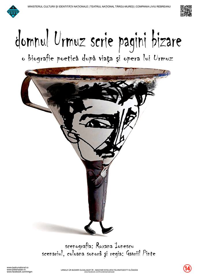 Premieră DOMNUL URMUZ SCRIE PAGINI BIZARE Premieră DOMNUL URMUZ SCRIE PAGINI BIZARE