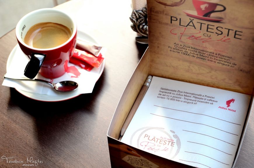 De Ziua Internațională a Poeziei, brașovenii pot plăti o cafea cu versuri