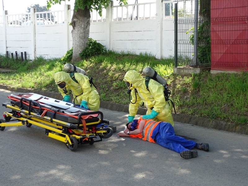 Exerciții de intervenție în situații de urgență, la Luduș