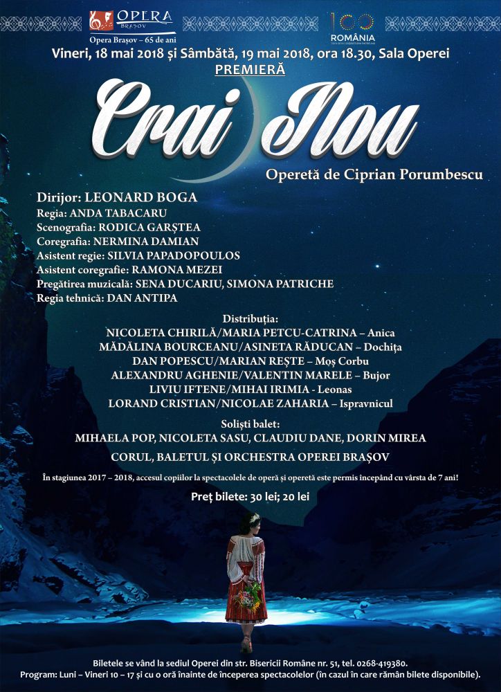„Crai Nou”, pe scena Operei Brașov