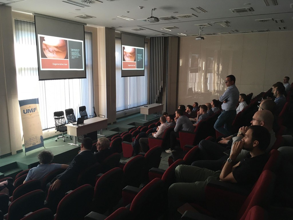 UMF Tîrgu-Mureș, centru european acreditat de instruire în chirurgie artroscopică
