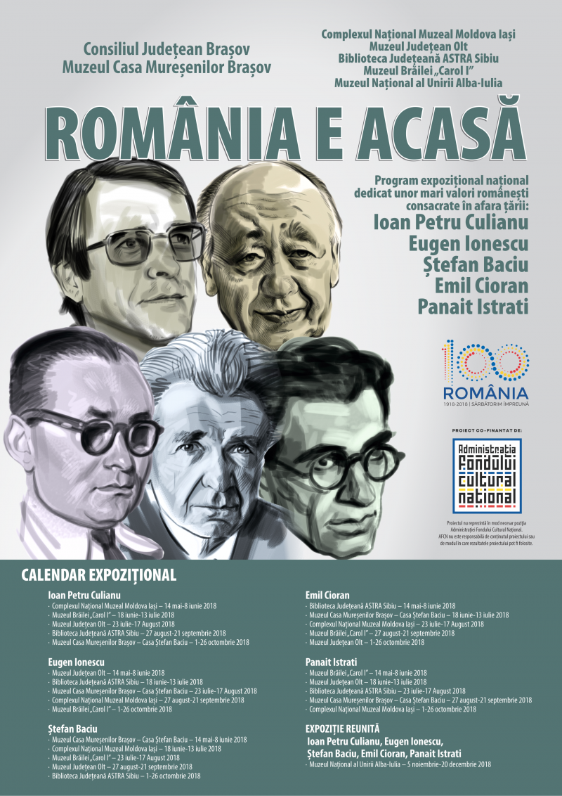Brașovenii sunt invitați la programul expozițional național „ROMÂNIA E ACASĂ” Brașovenii sunt invitați la programul expozițional național „ROMÂNIA E ACASĂ”