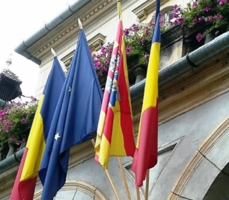 Sighișoara are steag medieval oficial, vechi de 419 ani