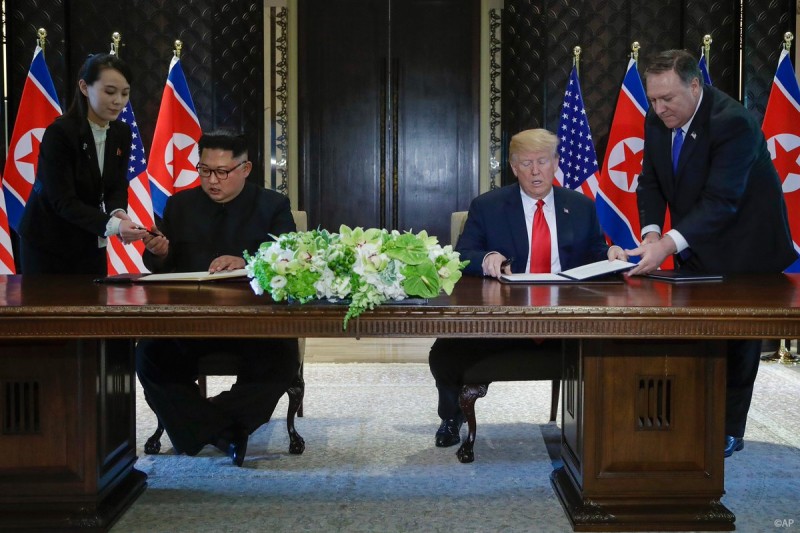 Donald Trump şi Kim Jong-un au semnat un „document istoric”